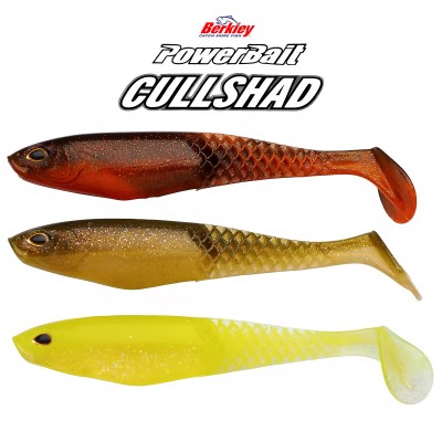 Сет от 3 бр. силиконови примамки Berkley Powerbait Cullshad 15 см, Darkwater