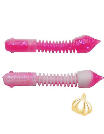 Силиконови ароматизирани примамки Berkley Pillar 40 мм, 12 бр., Pink/White