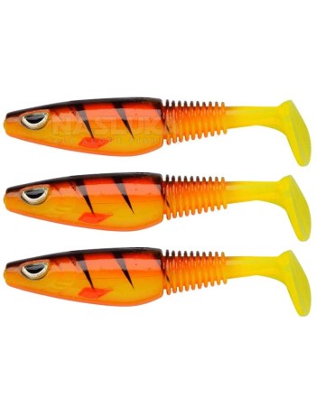 Сет от 3 бр. силиконови шадове Berkley Sick Swimmer, 9 см, цвят Hot Yellow Perch