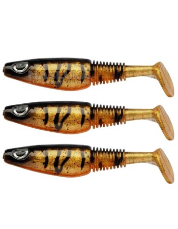 Сет от 3 бр. силиконови шадове Berkley Sick Swimmer, 9 см, цвят Motoroil Burbot