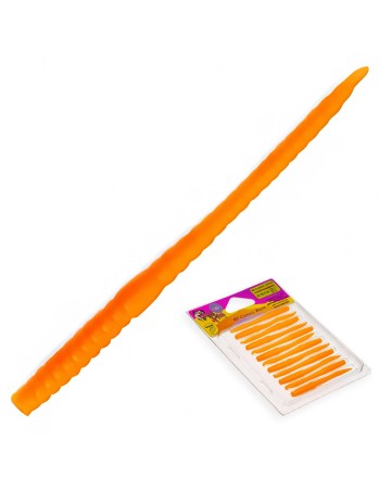 Силиконови червеи Crazy Fish MF Classic Worm, Sweet Cheese, цвят 77, 70 мм, 12 бр.