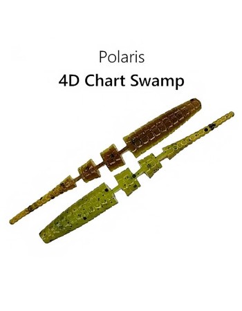 Силиконови примамки Crazy Fish Polaris, Squid, 45 мм, цвят 4d, 8 бр.