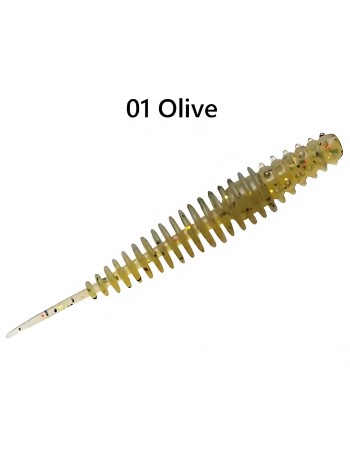 Силиконови примамки Crazy Fish Ringo, Squid, 40 мм, цвят 1, 10 бр.