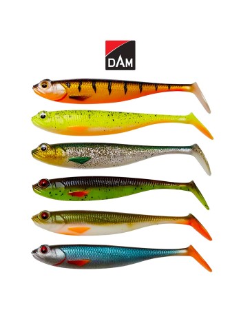 Комплект силиконови шадове DAM Shadster Mix, 60 мм, 6 бр.