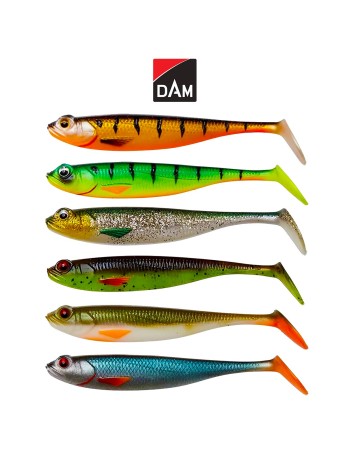 Комплект силиконови шадове DAM Shadster Mix, 70 мм, 6 бр.