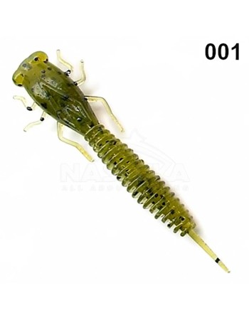 Силиконови примамки Fanatik X-Larva 2", 51 мм, цвят 001, 8 бр.