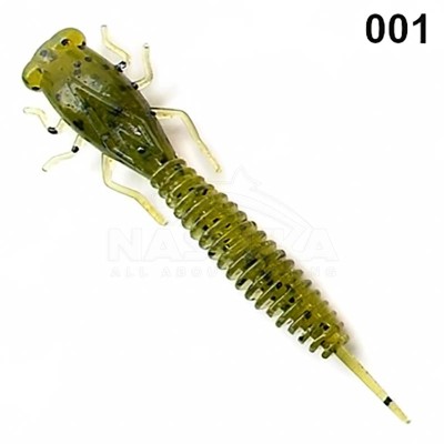 Силиконови примамки Fanatik X-Larva 2", 51 мм, цвят 001, 8 бр.