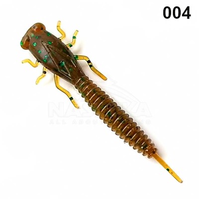 Силиконови примамки Fanatik X-Larva 2", 51 мм, цвят 004, 8 бр.