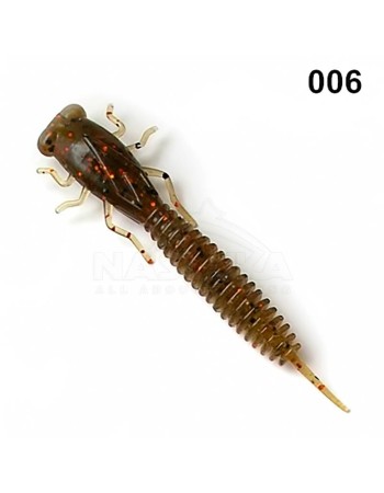 Силиконови примамки Fanatik X-Larva 2", 51 мм, цвят 006, 8 бр.