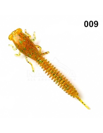 Силиконови примамки Fanatik X-Larva 2", 51 мм, цвят 009, 8 бр.