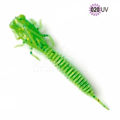 Силиконови примамки Fanatik X-Larva 2", 51 мм, цвят 020UV, 8 бр.
