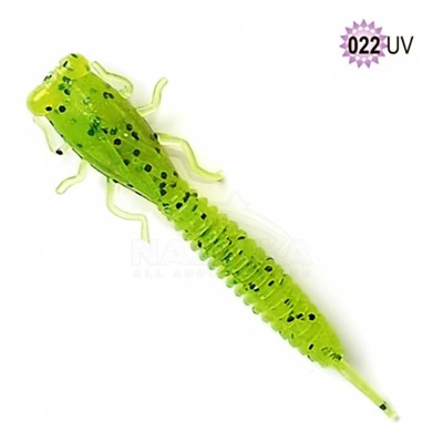 Силиконови примамки Fanatik X-Larva 2", 51 мм, цвят 022UV, 8 бр.