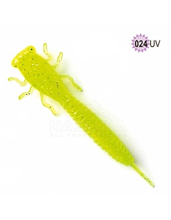 Силиконови примамки Fanatik X-Larva 2", 51 мм, цвят 024UV, 8 бр.