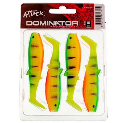 Силиконови шадове в комплект Formax Attack Dominator, 10 см, цвят 42, 4 бр.