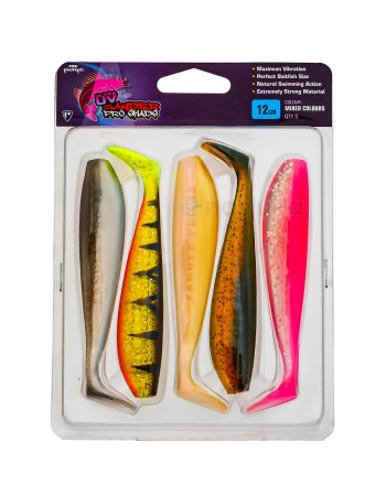 Комплект силиконови шадове Fox Rage Zander Pro Shad Pack, 120 мм, NMC003, 5 бр.