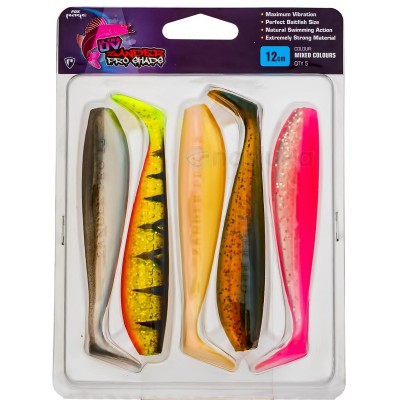 Комплект силиконови шадове Fox Rage Zander Pro Shad Pack, 120 мм, NMC003, 5 бр.