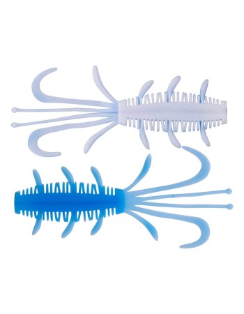 Силиконови примамки за риболов на пъстърва Kinetic NYX, Baby Blue/White, 6.5 см, 10 бр.