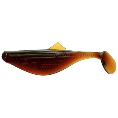 Силиконови примамки M5 Craft Baby Bream 4", 100 мм, цвят Motor Oil Red, 3 бр.