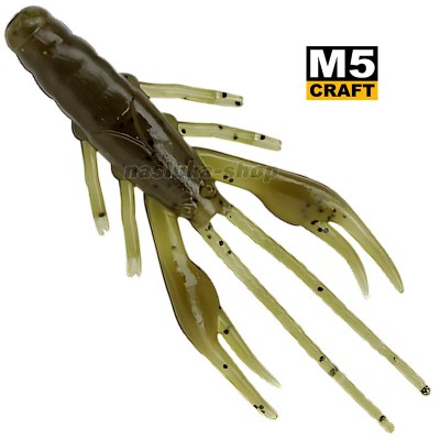 Силиконови примамки M5 Craft Crayfish 3.2" Green Pumpkin, 6 бр.