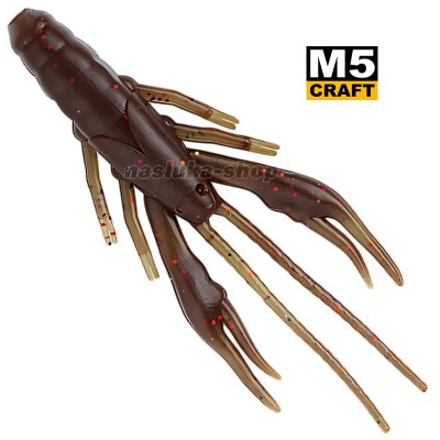 Силиконови примамки M5 Craft Baby Crayfish 2" Brown Green, 10 бр.