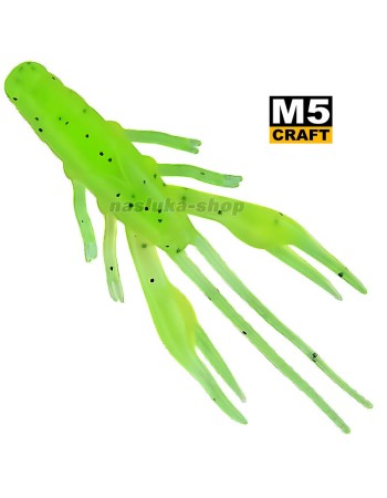 Силиконови примамки M5 Craft Crayfish 3.2" Chart Black Flake, 6 бр.