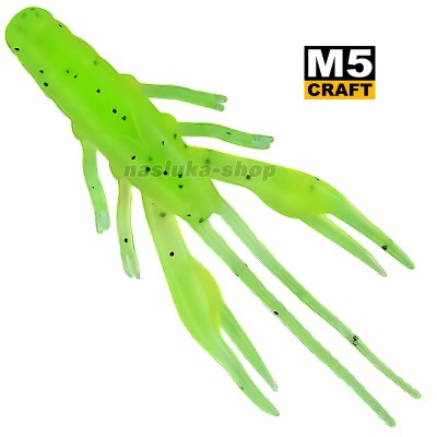 Силиконови примамки M5 Craft Crayfish 3.2" Chart Black Flake, 6 бр.