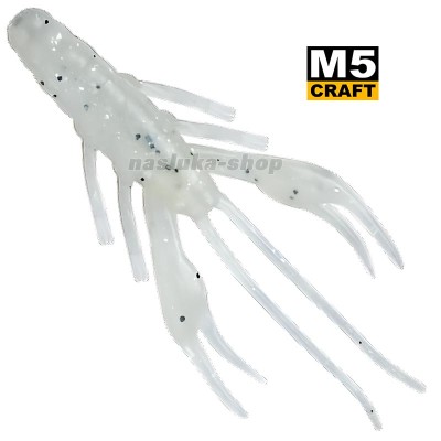 Силиконови примамки M5 Craft Baby Crayfish 2" White Pearl, 10 бр.