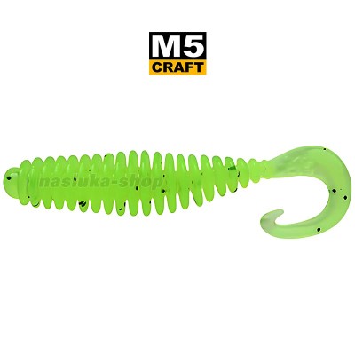Силиконови примамки M5 Craft Cheater 1.2" Chart Black Flake, 10 бр.