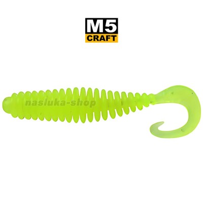 Силиконови примамки M5 Craft Cheater 1.2" Chart Neon Flake, 10 бр.