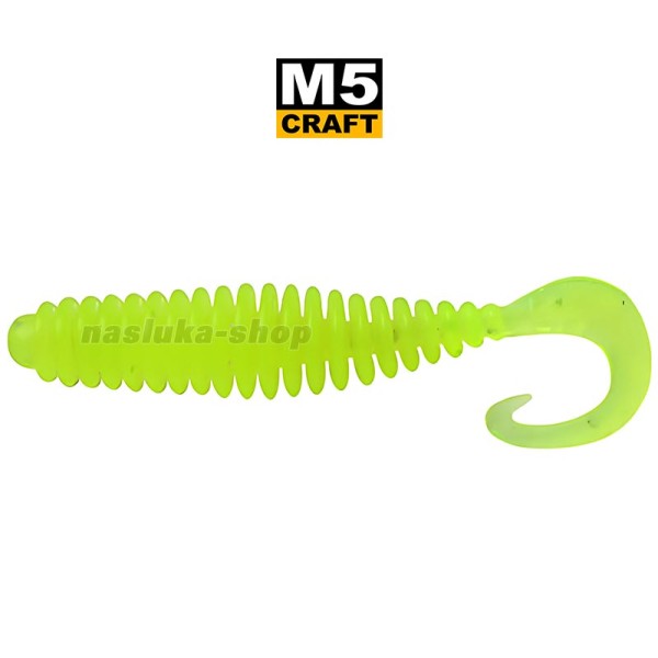 Силиконови примамки M5 Craft Cheater 1.5" Chart Neon Flake, 10 бр. — снимка 1