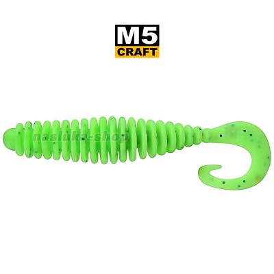 Силиконови примамки M5 Craft Cheater 1.2" Chart Green Apple, 10 бр.