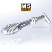 Силиконови примамки M5 Craft Chubby Shad 2.8" White Pearl 5 бр.