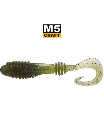 Силиконови примамки M5 Craft Chubby 2.3" Green Melon, 7 бр.