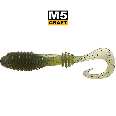 Силиконови примамки M5 Craft Chubby 2.3" Green Melon, 7 бр.