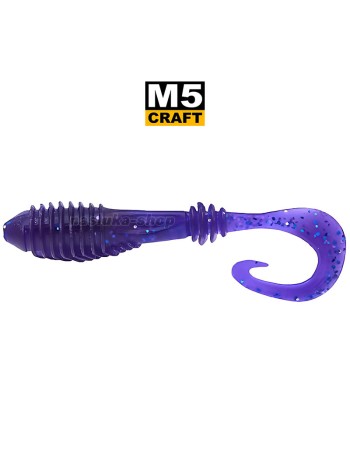 Силиконови примамки M5 Craft Chubby 2.3" Violet, 7 бр.
