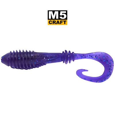 Силиконови примамки M5 Craft Chubby 2.3" Violet, 7 бр.