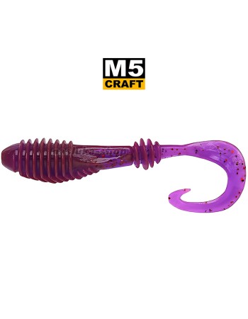Силиконови примамки M5 Craft Chubby 3" Lox Dark, 5 бр.