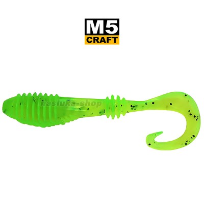 Силиконови примамки M5 Craft Chubby 2.3" Chart Black Flake, 7 бр.