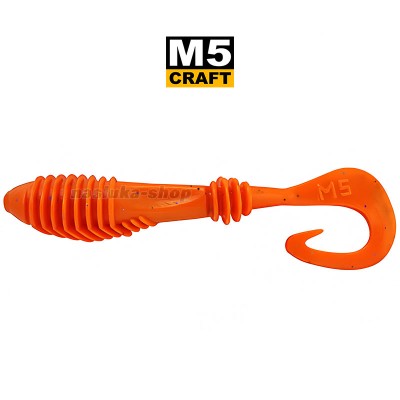 Силиконови примамки M5 Craft Chubby 3" Orange Carrot, 5 бр.