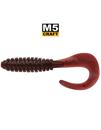 Силиконови примамки M5 Craft Fairy tail 1", 25 мм, цвят Cola, 10 бр.