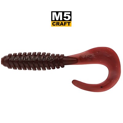 Силиконови примамки M5 Craft Fairy tail 1", 25 мм, цвят Cola, 10 бр.