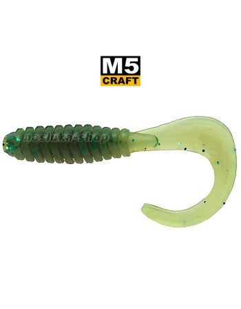 Силиконови примамки M5 Craft Fairy tail 1", 25 мм, цвят Motor Oil Classic, 10 бр.