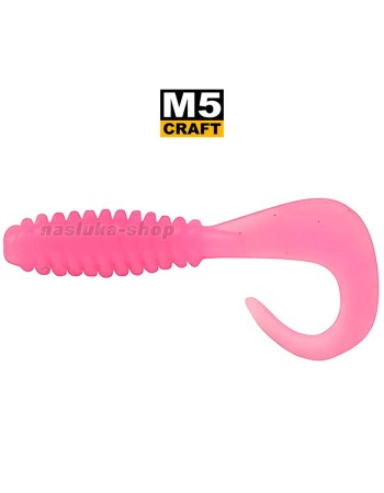 Силиконови примамки M5 Craft Fairy tail 1", 25 мм, цвят Pink Bubble, 10 бр.