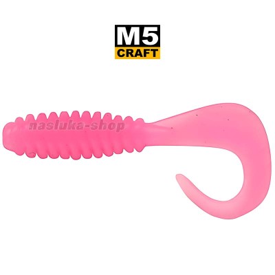 Силиконови примамки M5 Craft Fairy tail 1", 25 мм, цвят Pink Bubble, 10 бр.