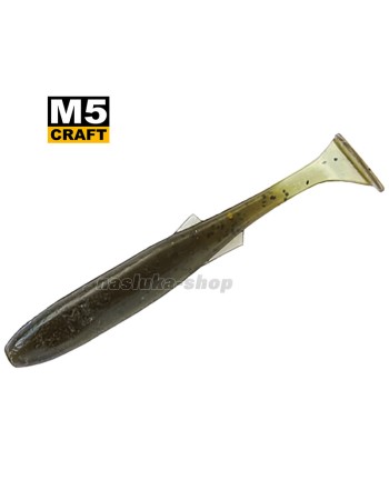 Силиконови примамки M5 Craft Fly Fish 2.5", 63 мм, цвят Green Pumpkin, 8 бр.