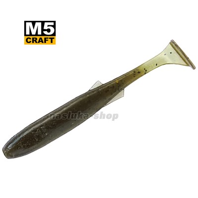 Силиконови примамки M5 Craft Fly Fish 2.5", 63 мм, цвят Green Pumpkin, 8 бр.
