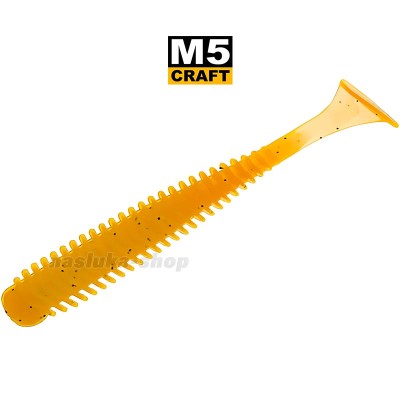 Силиконови примамки M5 Craft Jib 3" Motor Oil Caramel, 7 бр.