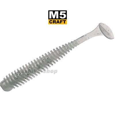 Силиконови примамки M5 Craft Jib 3" White Pearl, 7 бр.