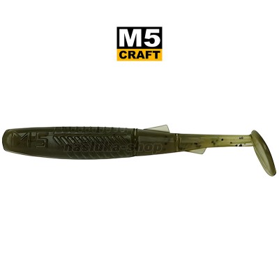 Силиконови примамки M5 Craft Joker Shad 1.5", 38 мм, цвят Green Pumpkin, 10 бр.