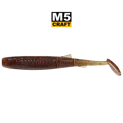 Силиконови примамки M5 Craft Joker Shad 1.5", 38 мм, цвят Brown Green, 10 бр.
